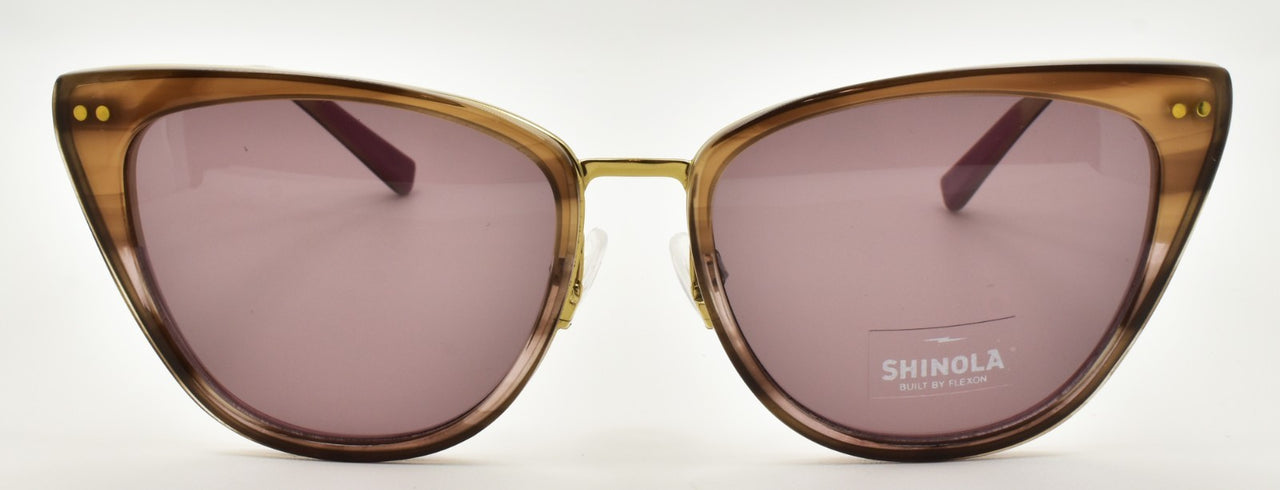 Shinola by Flexon SH2700S 219 Women's Sunglasses 55-16-140 Mauve Horn Gradient1