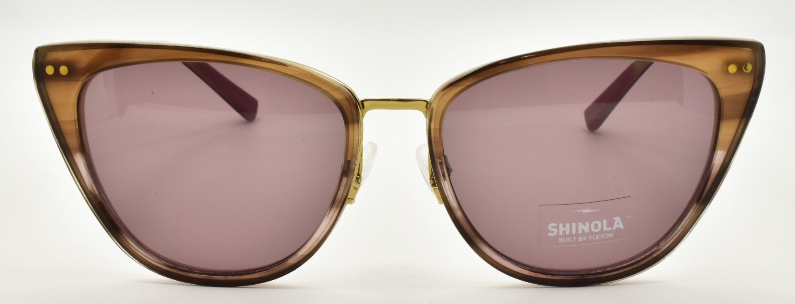 Shinola by Flexon SH2700S 219 Women's Sunglasses 55-16-140 Mauve Horn Gradient1