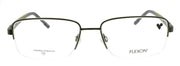 Flexon H6084 314 Men's Glasses Halfrim Matte Moss 5417145 Flexible Titanium1