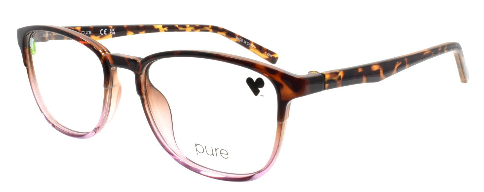 Airlock Pure P-3021 541 Women's Glasses Frames 52-16-140 Tortoise / Purple0