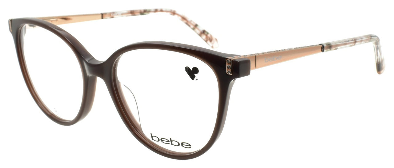 Bebe BB5215 232 Women's Eyeglasses Frames 52-16-135 Mink Brown / Shiny Temples