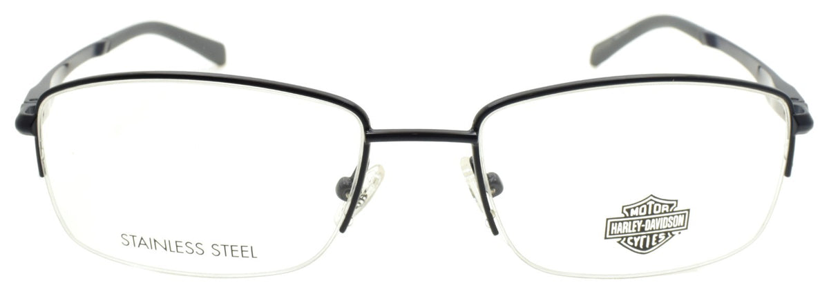 Harley Davidson HD50063 091 Men's Eyeglasses Half-rim 55-18-145 Matte Blue