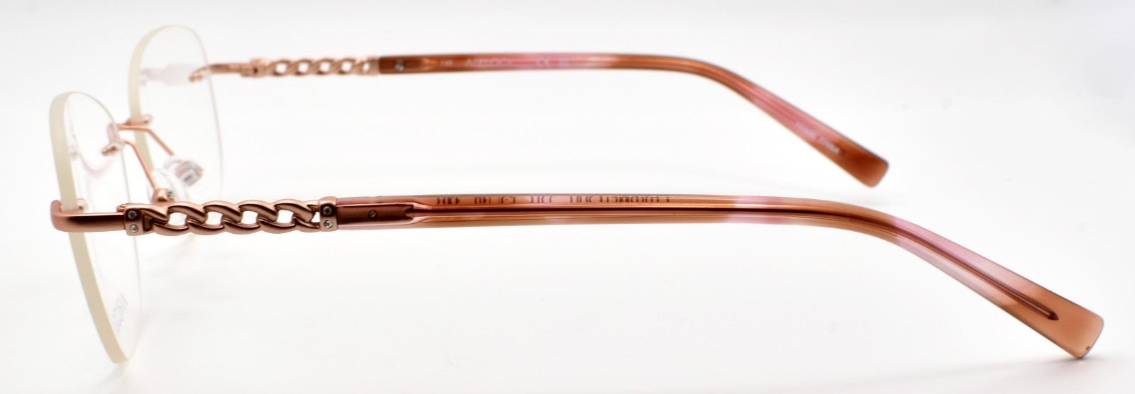 Airlock Charmed 200 770 Women's Eyeglasses Frames Rimless 52-18-140 Rose Gold2