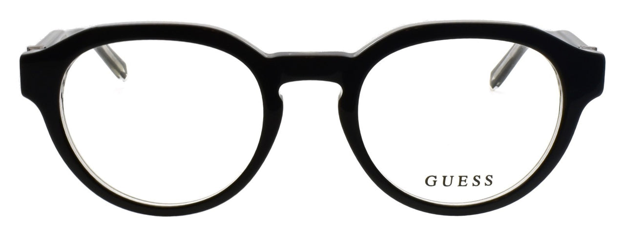 GUESS GU50083 005 Men's Eyeglasses Frames Acetate 50-21-150 Black / Crystal