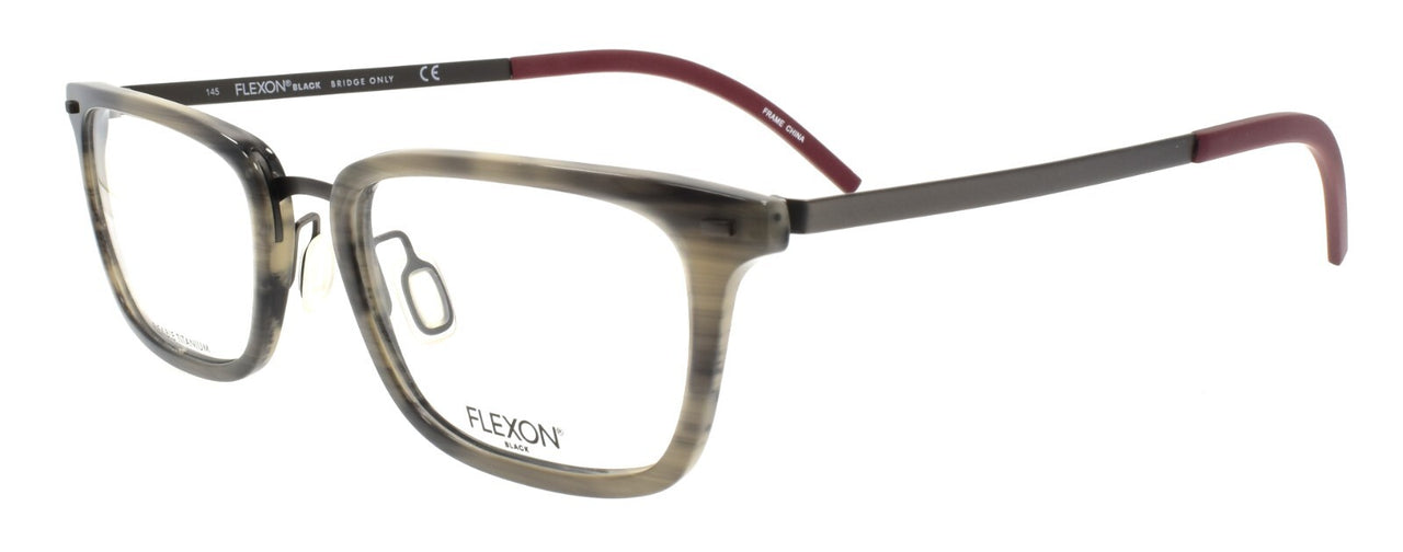 Flexon B2021 021 Men's Eyeglasses Grey Horn 54-20-145 Flexible Titanium
