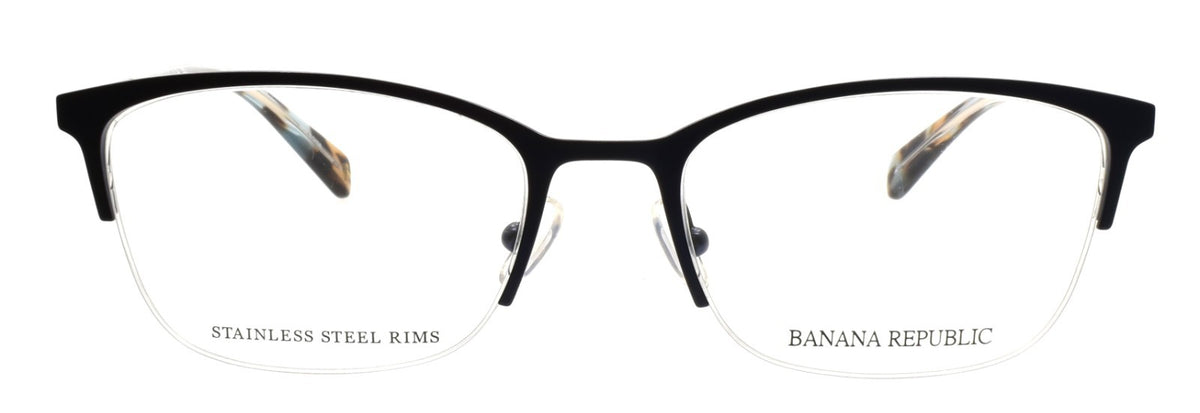 Banana Republic BR226 5J5 Women's Eyeglasses Frames Half-rim 52-18-135 Blue