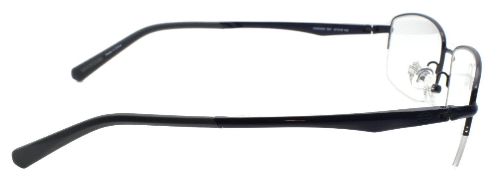 Harley Davidson HD50063 091 Men's Eyeglasses Half-rim 57-18-145 Matte Blue4