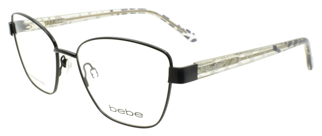 Bebe BB5209 001 Women's Eyeglasses Frames 52-16-135 Jet Black / Sparkles
