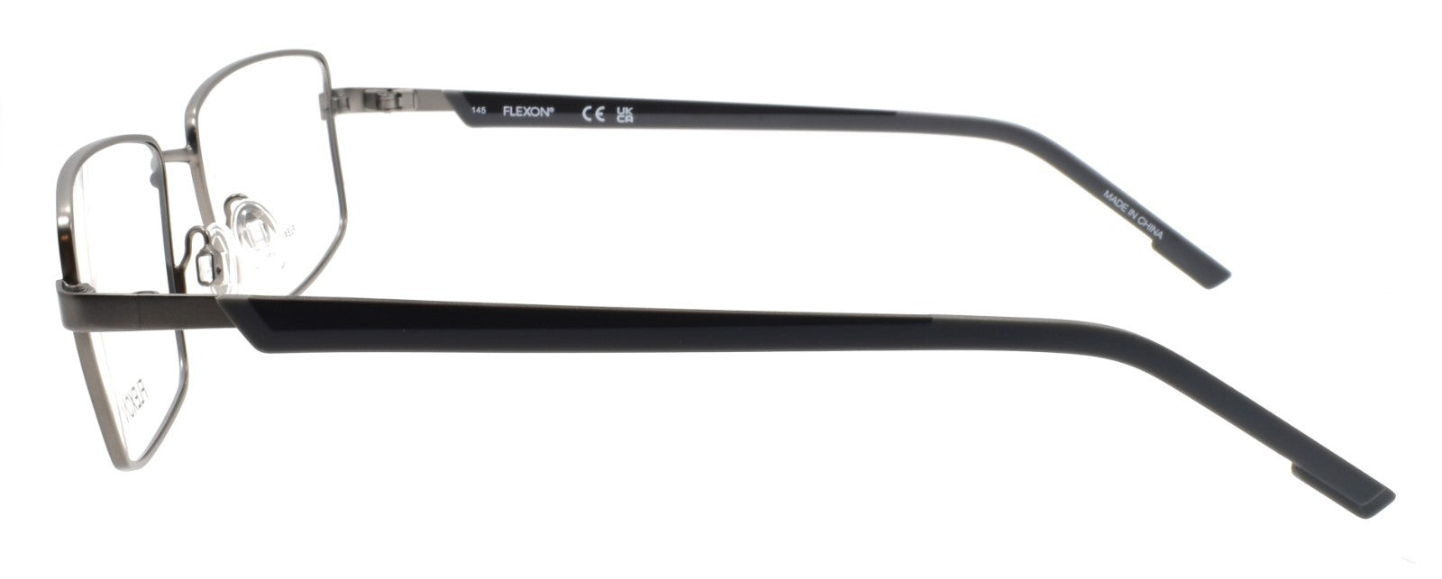 Flexon H6085 072 L Men's Eyeglasses Matte Gunmetal 5517145 Flexible Titanium2
