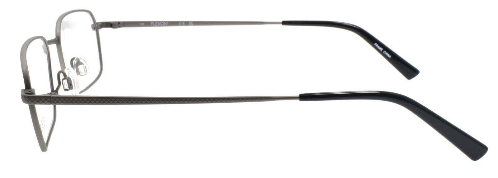 Flexon H6074 070 Men's Eyeglasses Satin Gunmetal 5218145 Flexible Titanium2