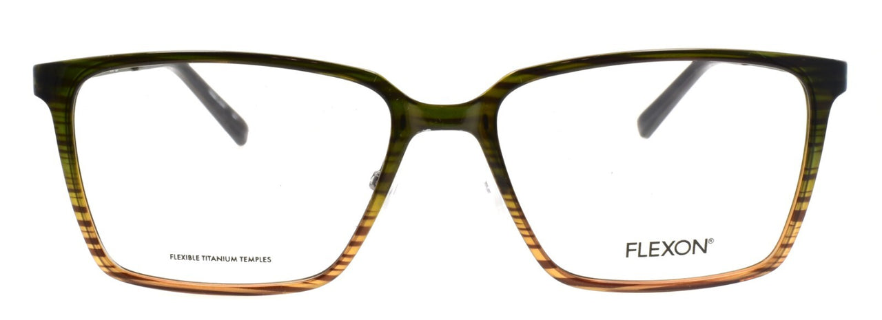 Flexon EP8010 315 Men's Glasses Olive Whiskey Gradient 54-16-145 Titanium Arms