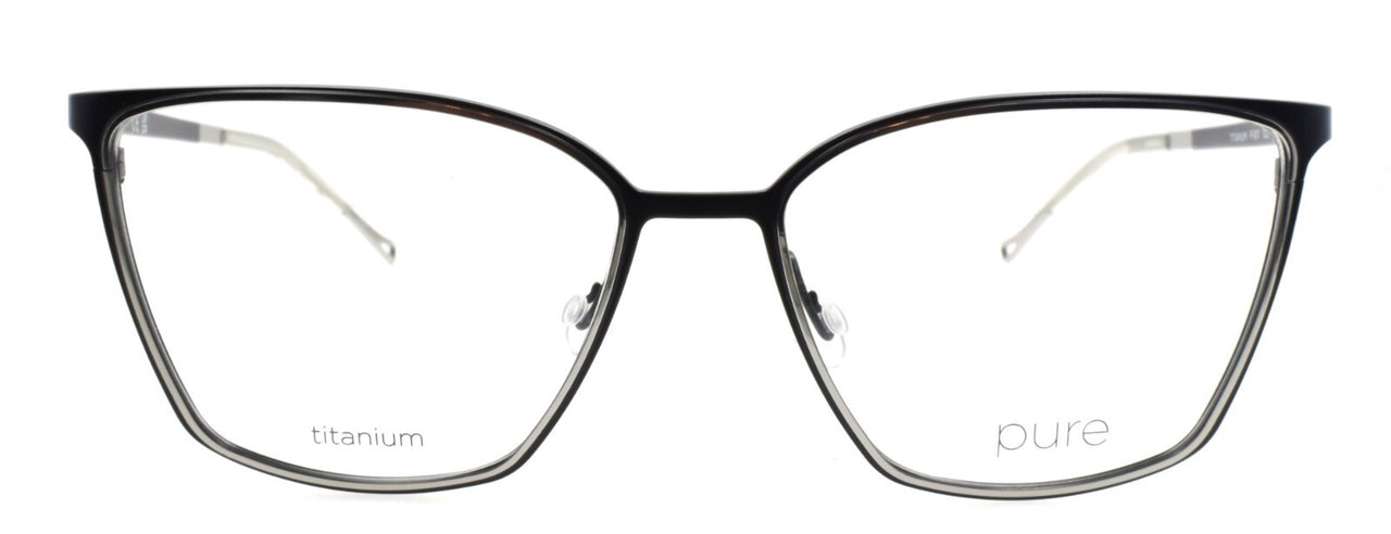 Airlock Pure P-5011 002 Women's Glasses Cat-Eye Titanium 54-16-140 Matte Black