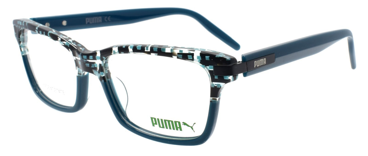 PUMA PU0263O 003 Eyeglasses Frames 53-16-140 Havana Blue