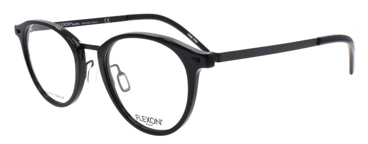 Flexon B2036 001 Eyeglasses Frames Black 49-21-145 Flexible Titanium