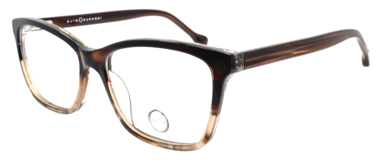 Aura Eyewear Magnolia BRN Women's Eyeglasses Frames Acetate 55-15-140 Brown