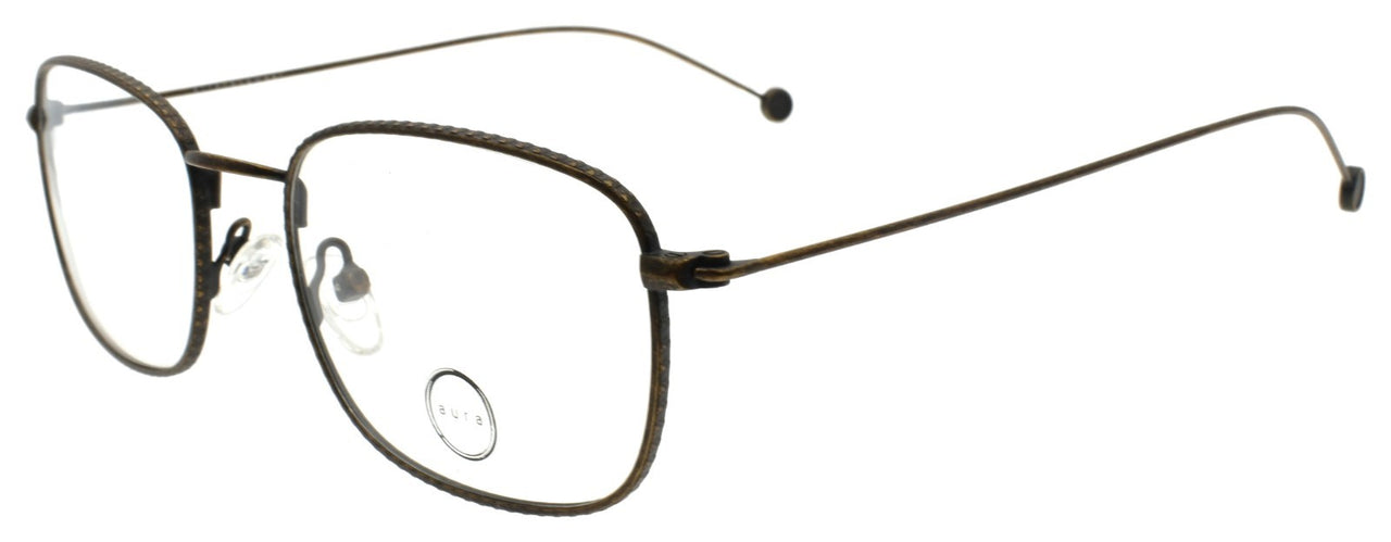 Aura Eyewear Kennedy Eyeglasses Frames 53-17-140 Antique Gold