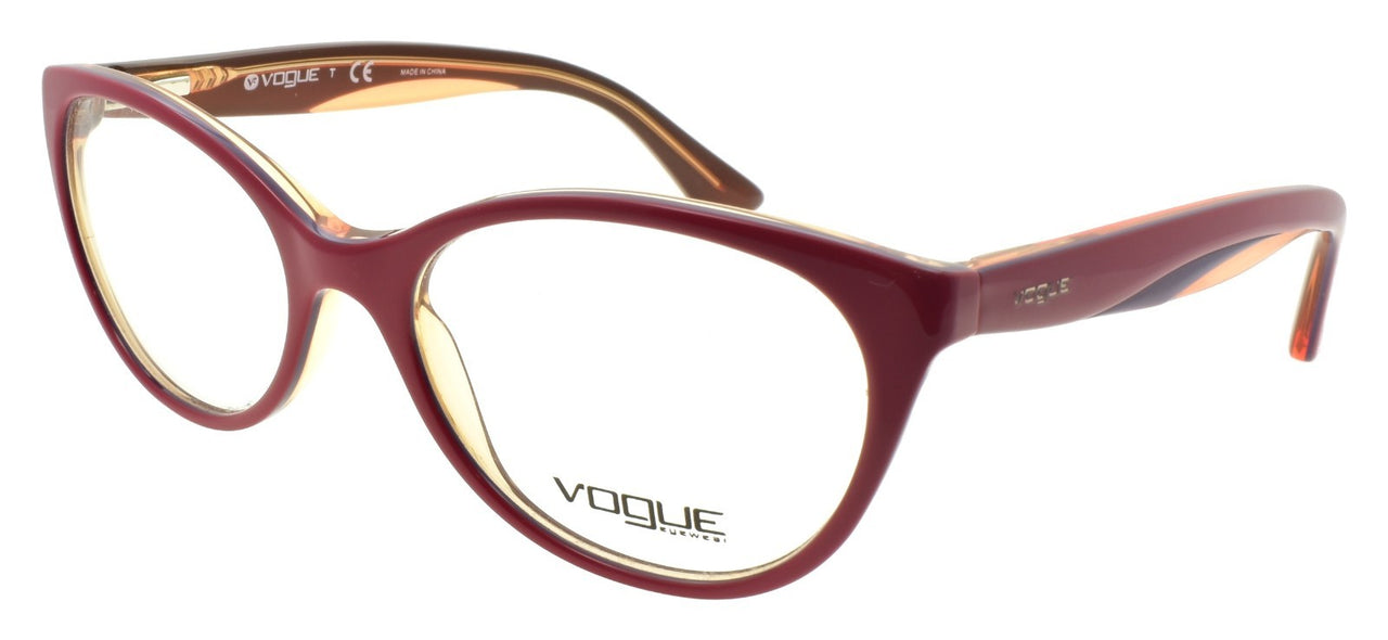 Vogue VO 2962 2313 Women's Eyeglasses Frames Cat Eye 51-17-135 Red / Fuchsia