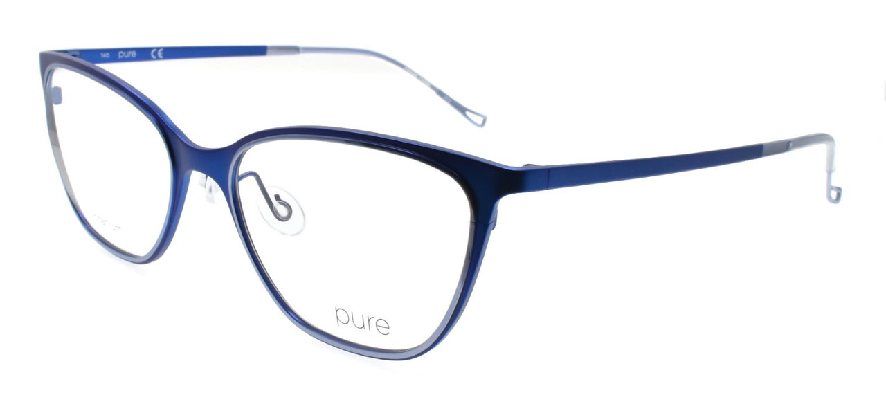 Airlock Pure P-5010 602 Women's Glasses Cat-Eye Titanium 55-18-140 Matte Blue
