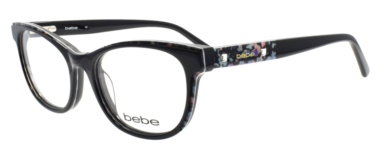 Bebe BB5198 001 Women's Eyeglasses Frames 51-17-135 Jet Black / Crystals