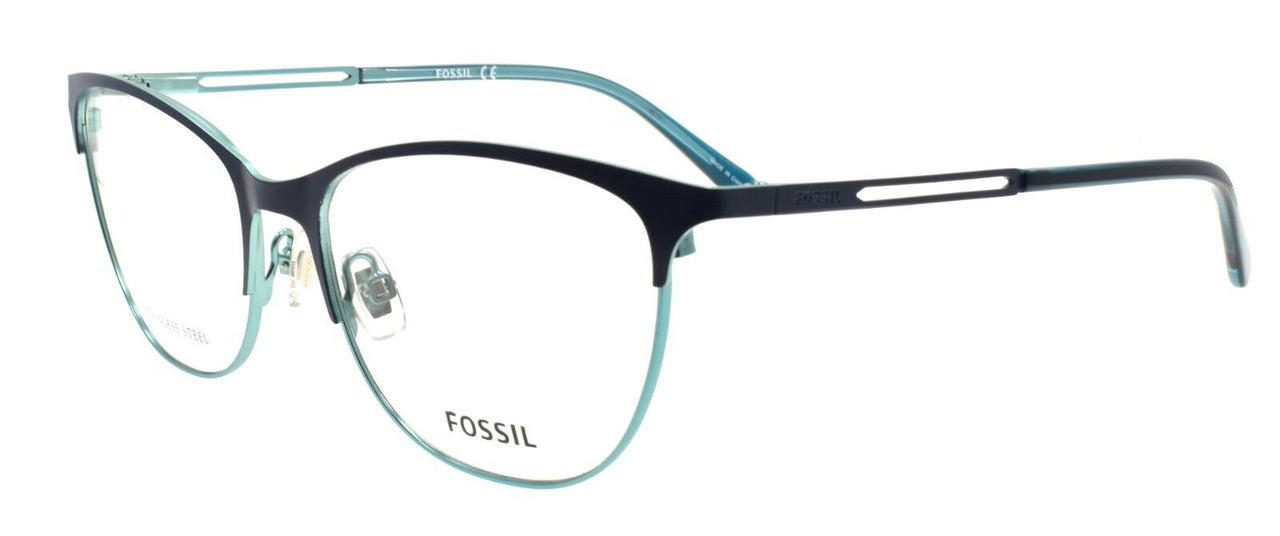 Fossil FOS 7134/G FLL Women's Eyeglasses Frames 53-17-140 Matte Blue