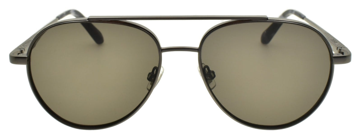 Fossil FOS 3171/G/S R80 Men's Sunglasses Aviator Matte Dark Ruthenium / Gray