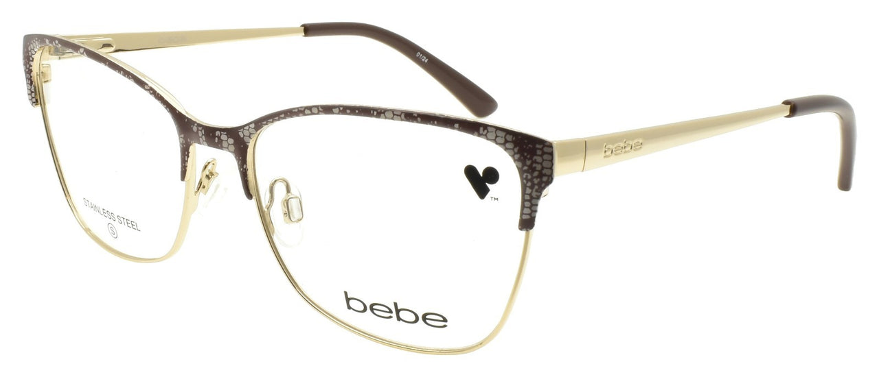 Bebe BB5221 200 Women's Eyeglasses Frames 52-16-135 Topaz Lace / Gold
