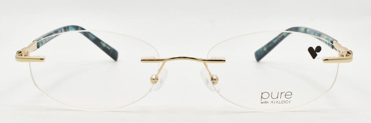 Airlock Tula 202 712 Women's Eyeglasses Frames Rimless 51-18-140 Gold