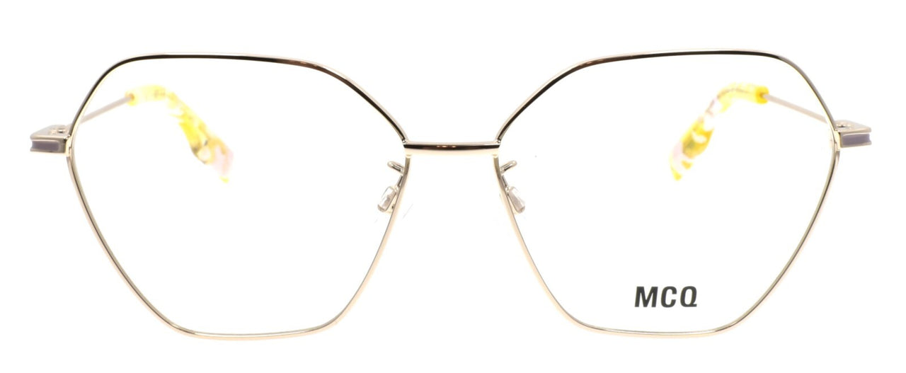 McQ Alexander McQueen MQ0352O 002 Women's Eyeglasses Frames 56-14-140 Gold