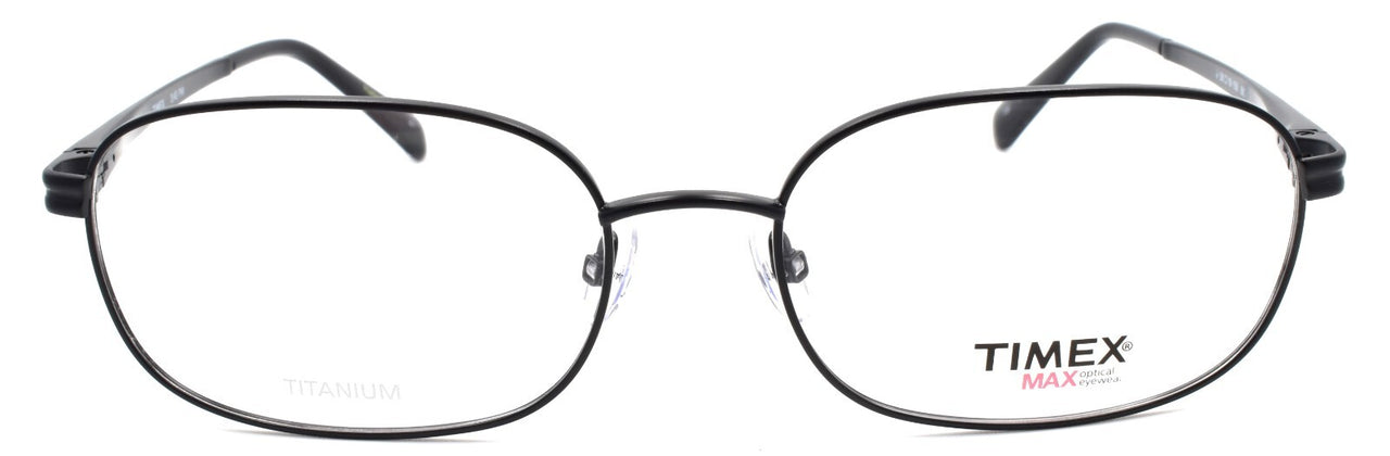 Timex 3:43 PM Men's Eyeglasses Frames Titanium Large 58-18-150 Black
