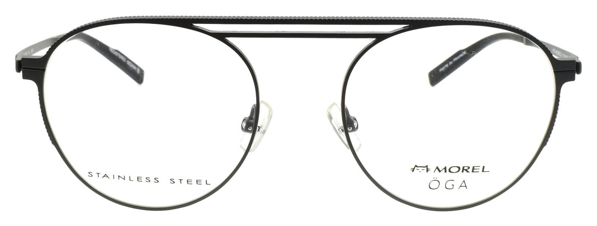 OGA 10136O GN08 Morel Men's Eyeglasses Frames Aviator 52-20-145 Gunmetal France