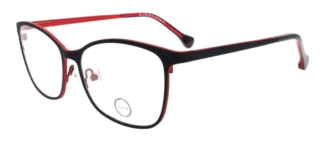 Aura Eyewear Beverly BLK Women's Eyeglasses Frames 52-15-140 Black