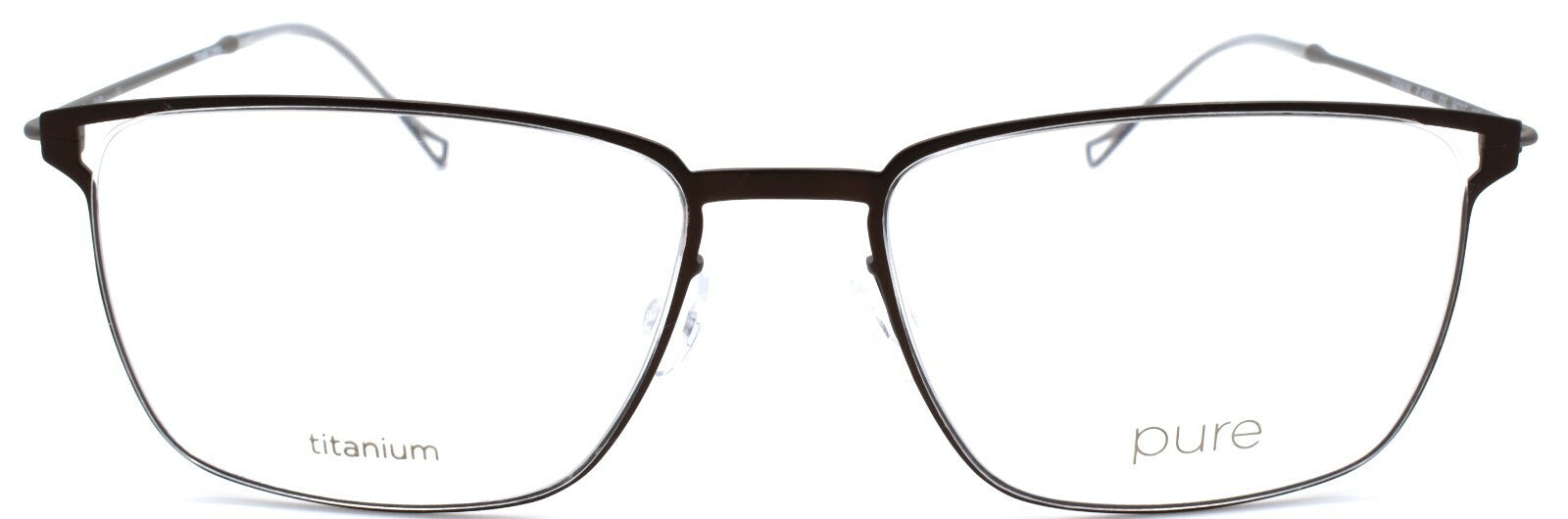 Airlock Pure P-4004 210 Men's Eyeglasses Frames Titanium 54-17-145 Brown1