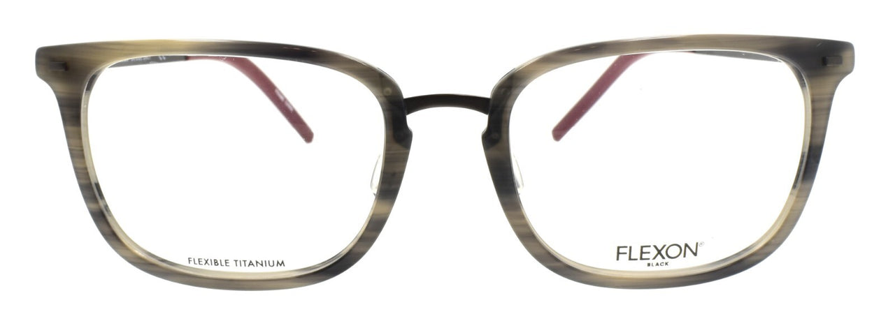 Flexon B2020 021 Men's Eyeglasses Grey Horn 55-20-145 Flexible Titanium