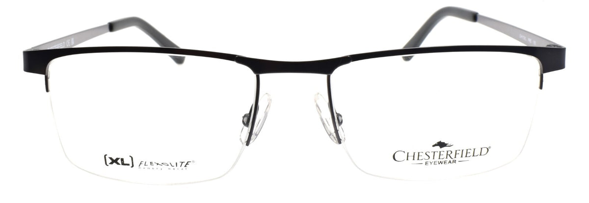 Chesterfield CH113 XL FRE Men's Eyeglasses Frames Half-rim 55-19-150 Matte Gray