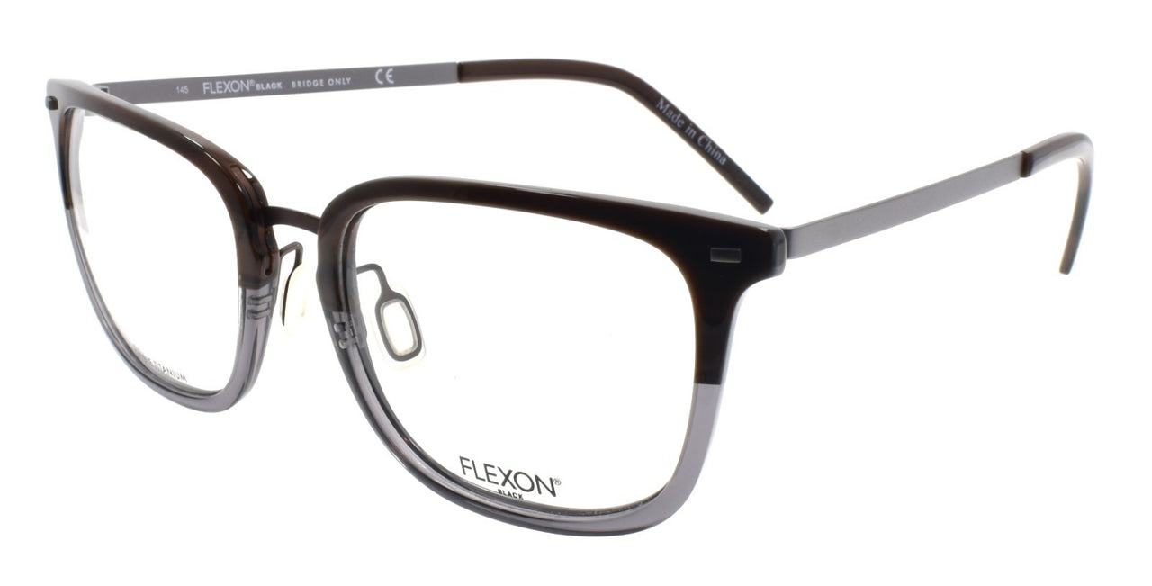 Flexon B2020 221 Men's Glasses Brown Horn Gradient 55-20-145 Flexible Titanium