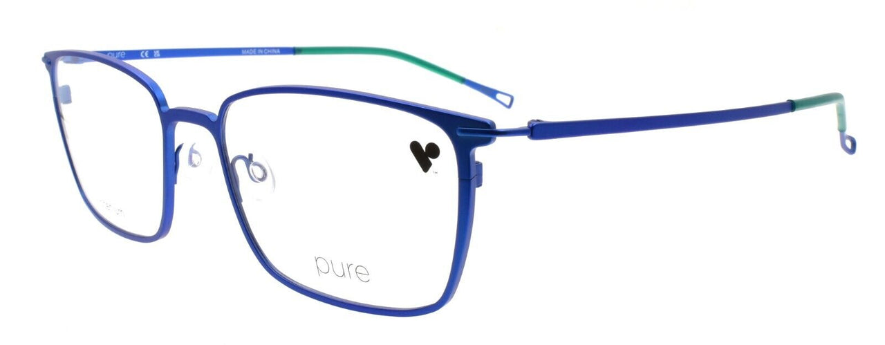 Airlock Pure P-4009 430 Men's Eyeglasses Frames Titanium 54-18-140 Matte Blue