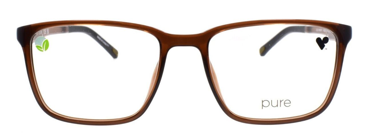 Airlock P-2012 210 Pure Men's Eyeglasses Frames 55-18-145 Crystal Brown