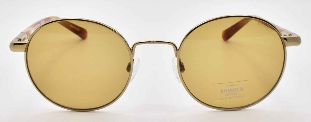 Shinola by Flexon SH2301S 717 Sunglasses 51-21-145 Shiny Gold / Amber