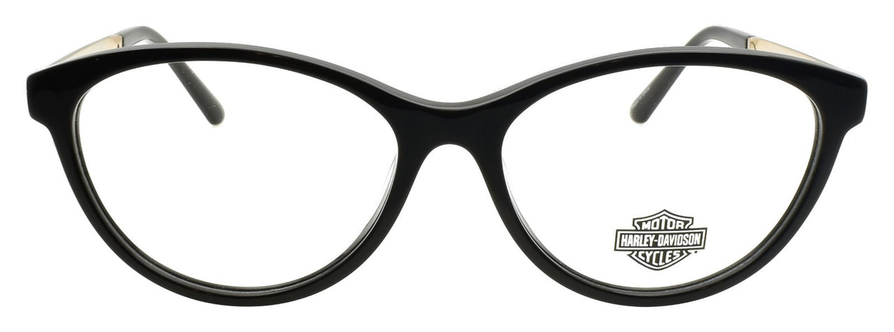 Harley Davidson HD0570 001 Women's Eyeglasses 53-16-145 Black / Gold