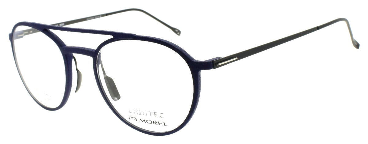 LIGHTEC 30070L BG03 Morel Men's Eyeglasses Aviator 49-19-140 Blue