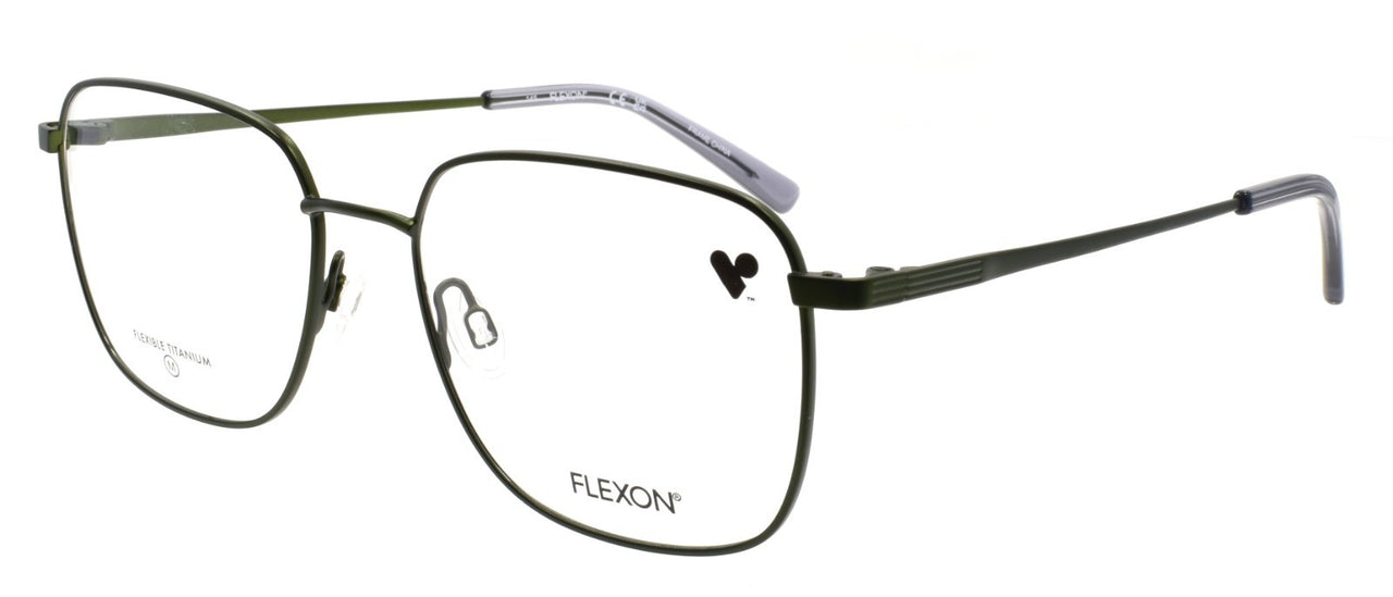 Flexon H6070 304 Men's Glasses 53-17-145 Matte Moss Green Flexible Titanium