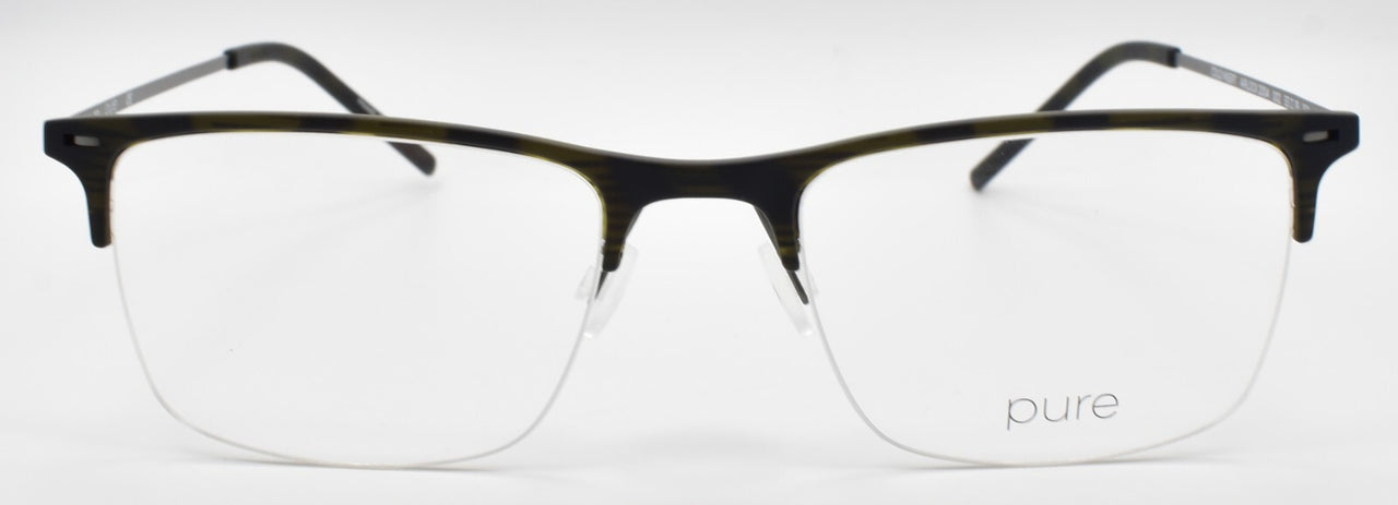 Airlock Pure 2004 002 Men's Eyeglasses Frames Half-rim 53-19-150 Matte Black