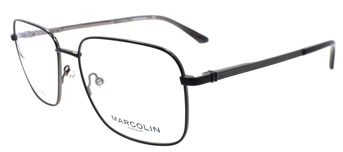 Marcolin MA3025 002 Men's Eyeglasses Frames Large 59-17-150 Matte Black