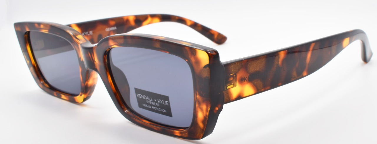 Kendall + Kylie Gemma KK5137 215 Women's Sunglasses 51-20-146 Amber / Gray