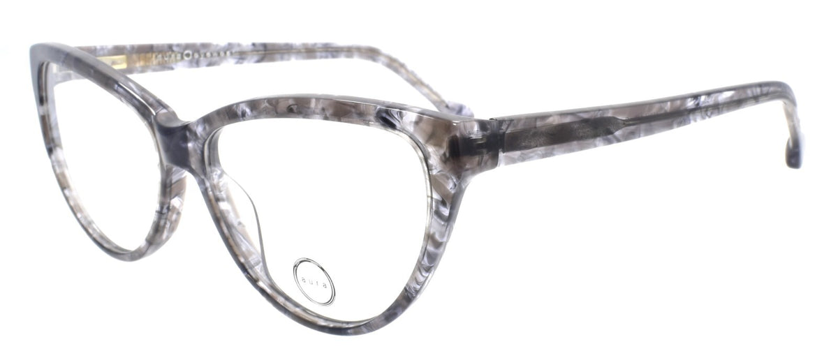 Aura  Talullah Women's Eyeglasses Frames Cat Eye Acetate 56-15-140 Gray Havana