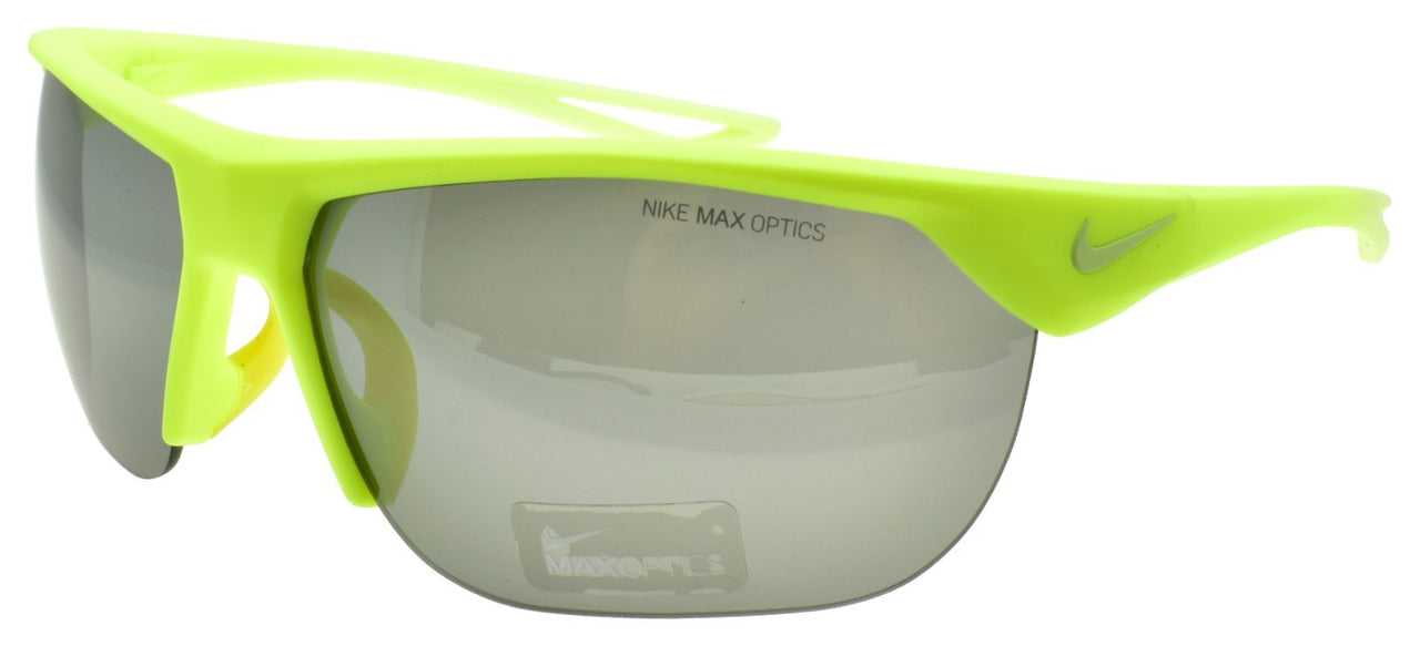 Nike Trainer EV1063 770 Sunglasses Half-Rim Wrap Yellow / Gray Youth Fit Sports