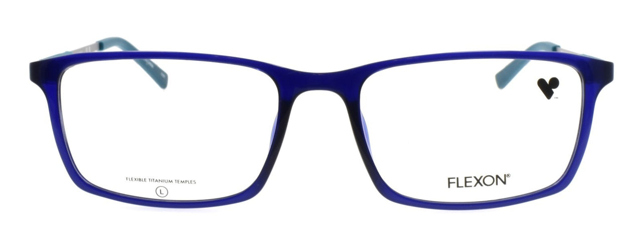 Flexon EP8021 420 Men's Glasses Shiny Crystal Navy 54-18-145 Titanium Arms