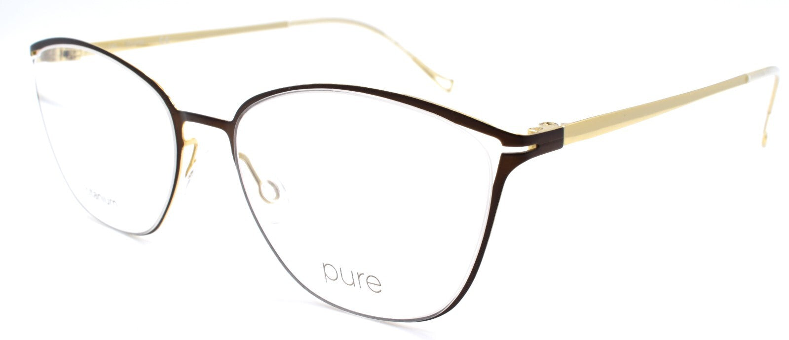 Airlock 5002 210 Women's Eyeglasses Frames Titanium 52-17-140 Brown0