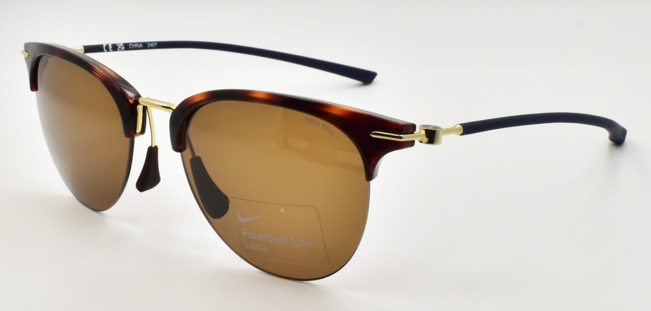 Nike Divot PL EV24040 240 Women's Sunglasses Light Brown / Tortoise Polarized