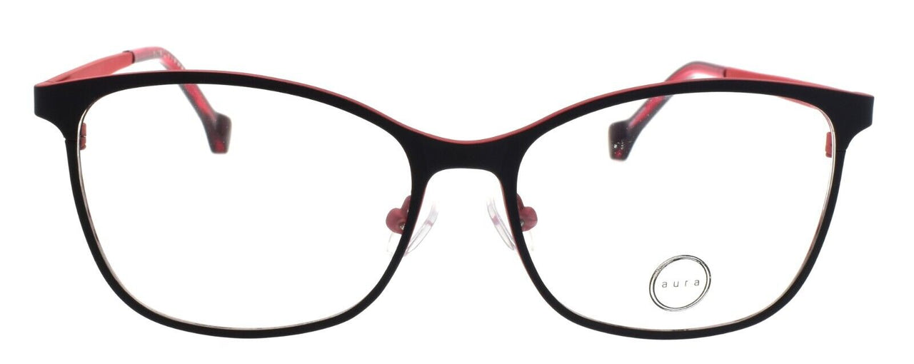 Aura Eyewear Beverly BLK Women's Eyeglasses Frames 52-15-140 Black